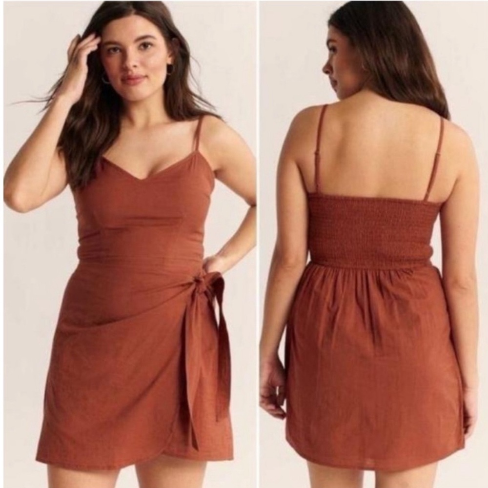 Abercrombie & Fitch Rust Brown Mini Dress